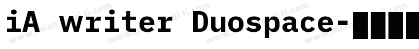 iA writer Duospace字体转换